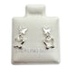 Par broquel Mariposa con colgante Plata 925