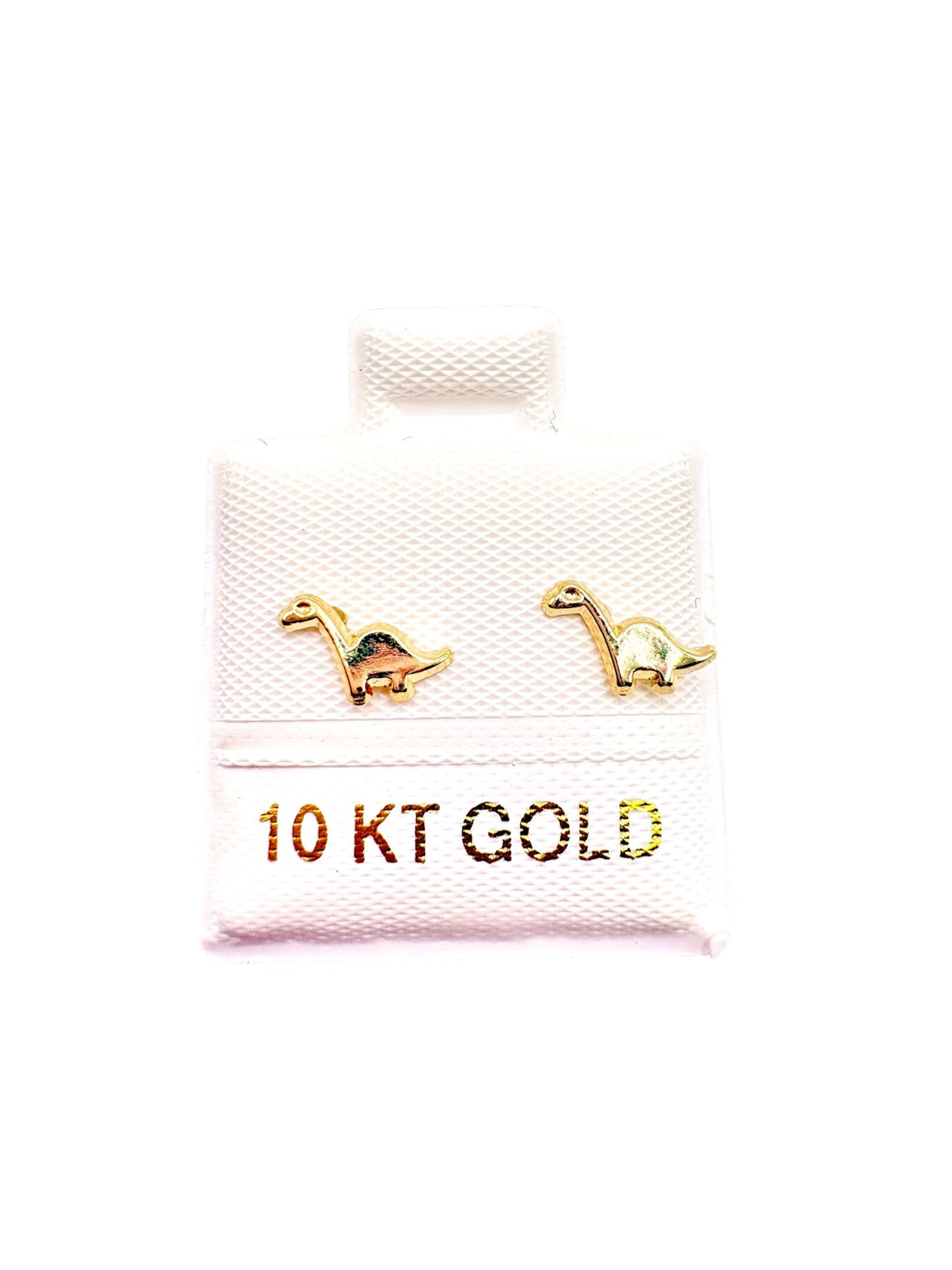 Par o pieza Broquel Dinosaurio Oro 10K