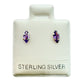 Par broquel Marquisse colores Plata 925