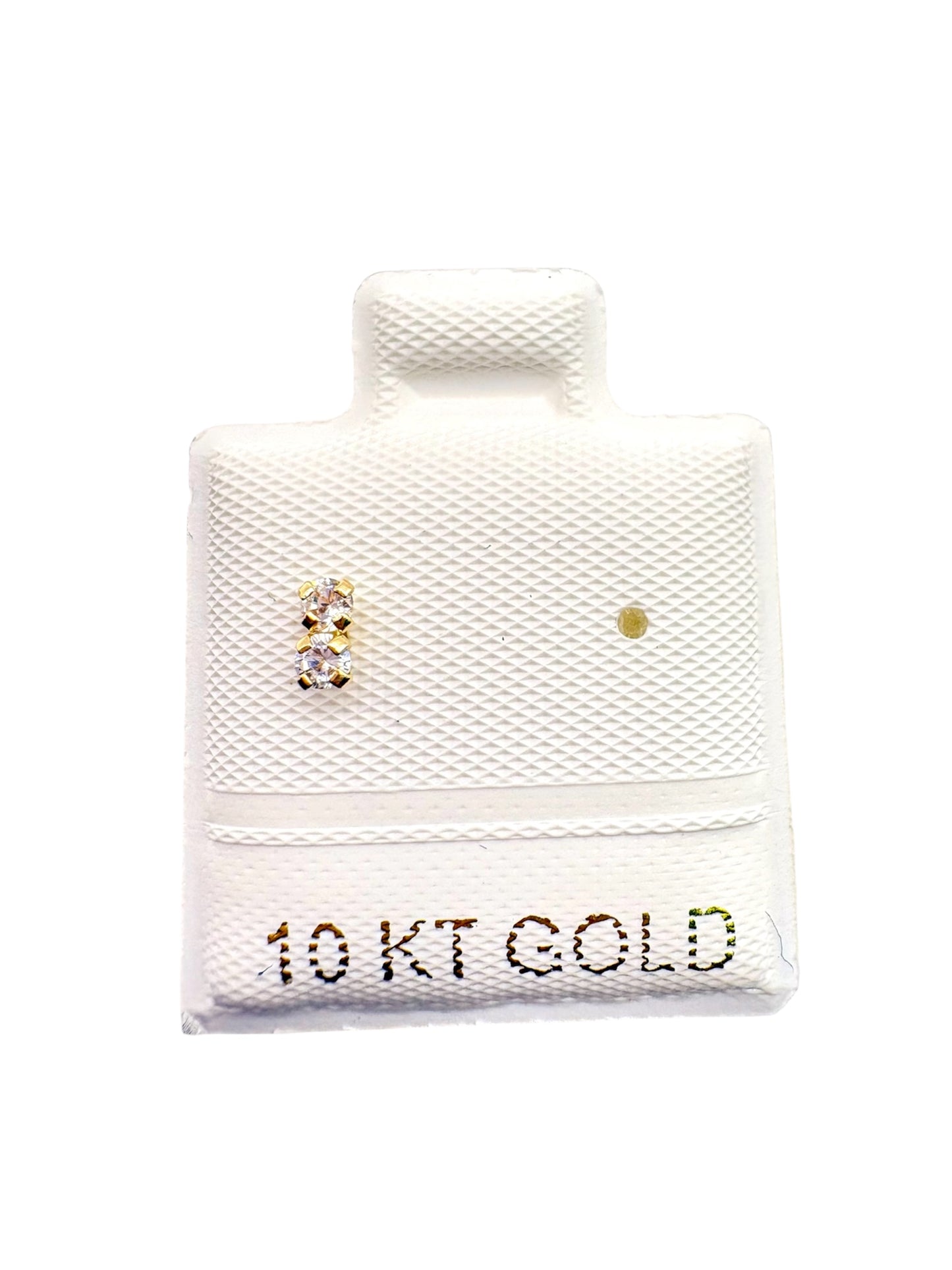 Par o pieza broquel barra mini Oro 10K