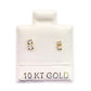 Par o pieza broquel barra mini Oro 10K