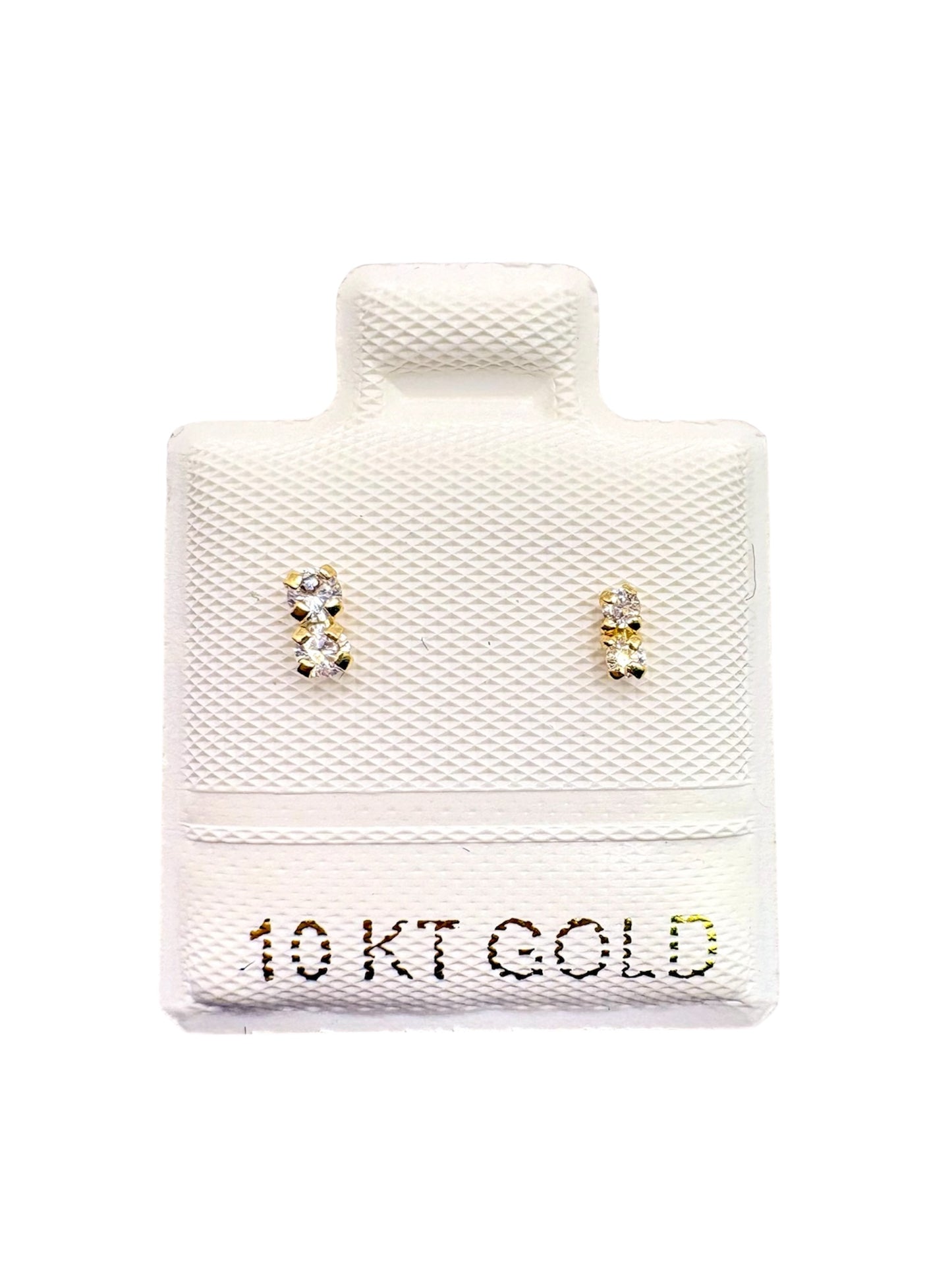 Par o pieza broquel barra mini Oro 10K