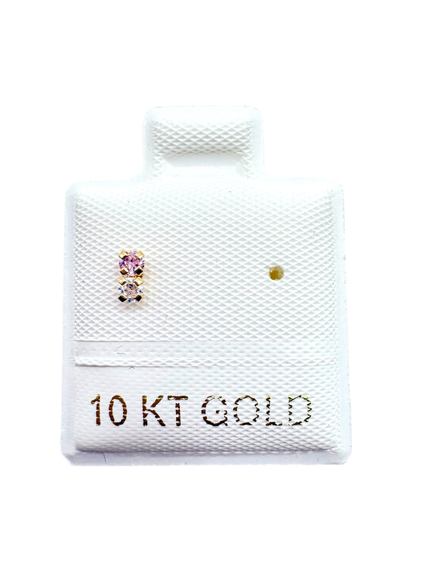 Par o pieza broquel barra mini Oro 10K