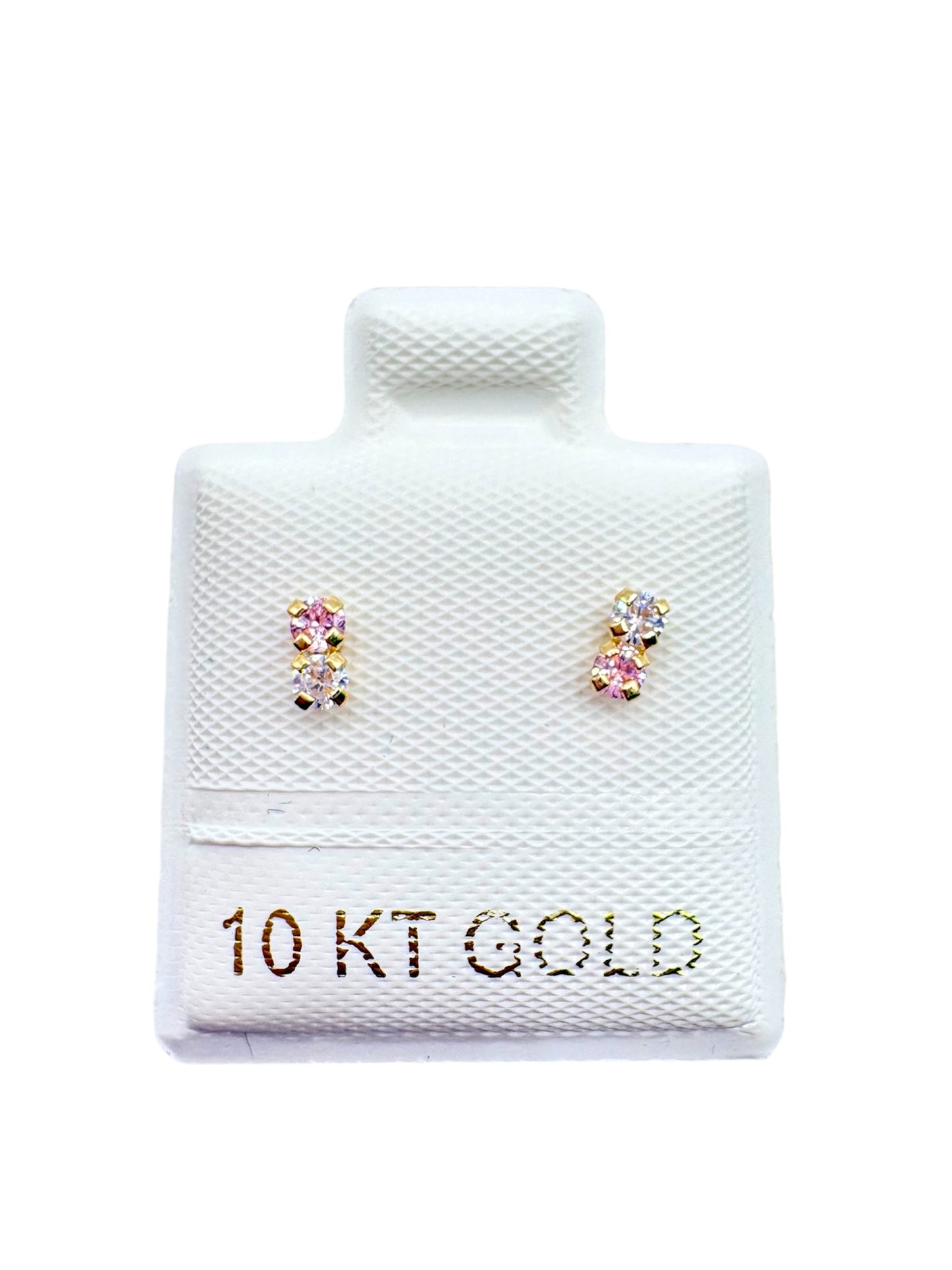 Par o pieza broquel barra mini Oro 10K