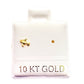 Par o pieza broquel Avion mini Oro 10K
