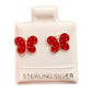 Par broquel Mariposa colores Plata 925