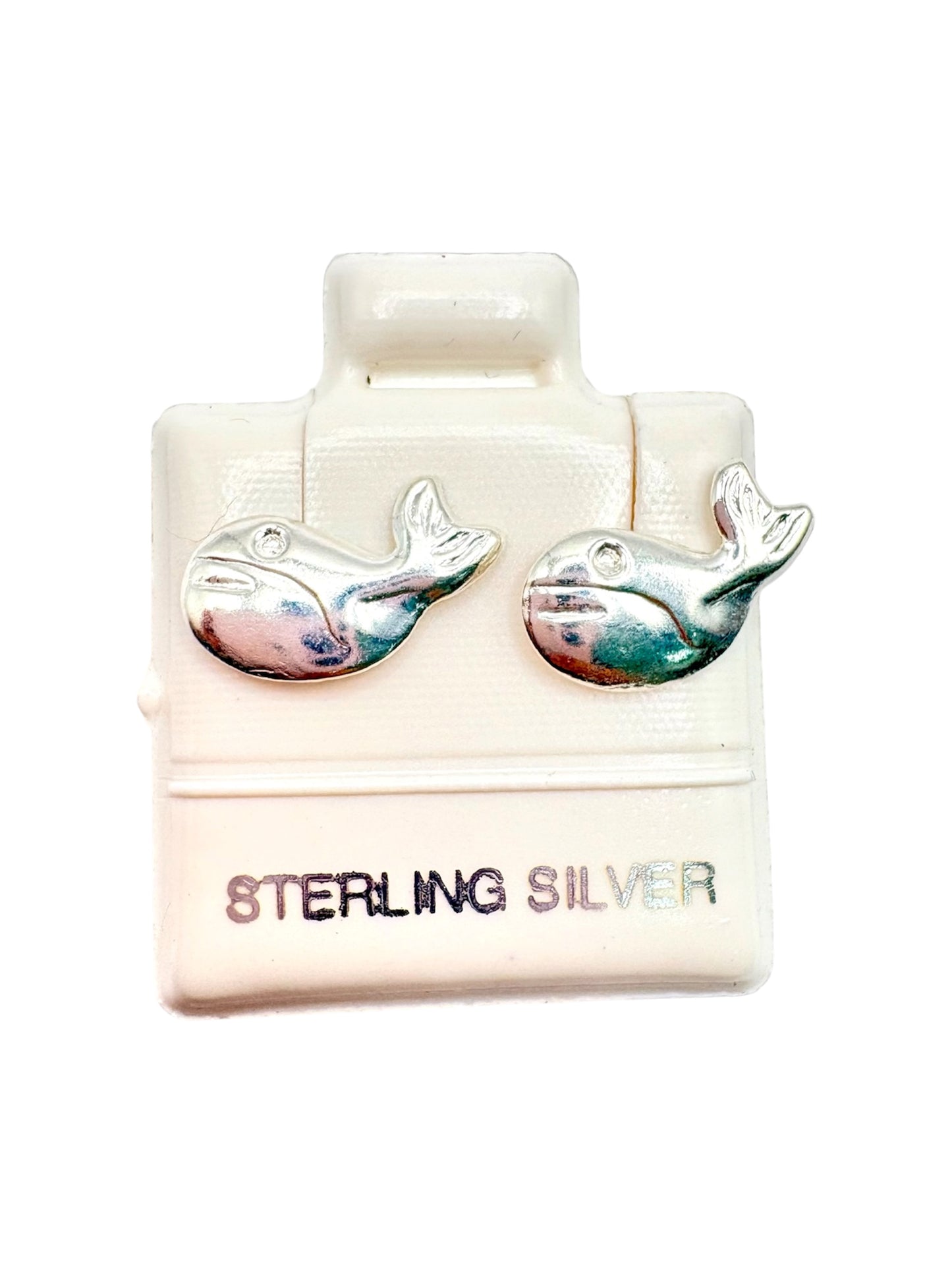 Par broquel ballena Plata 925