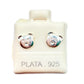Par broquel osito Plata 925