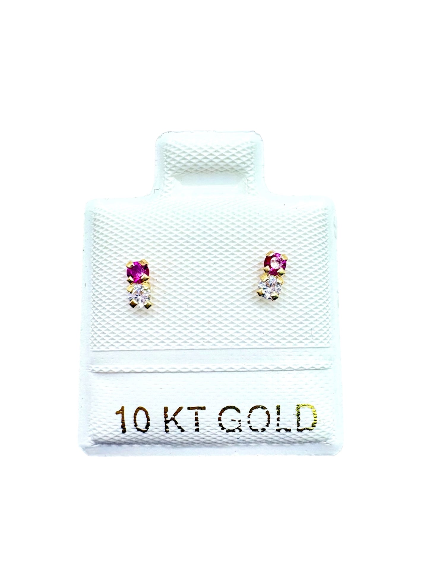 Par o pieza broquel barra mini Oro 10K