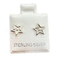 Par estrella diamantada plata 925