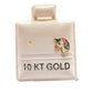 Par o pieza Broquel unicornio inflable Oro 10k
