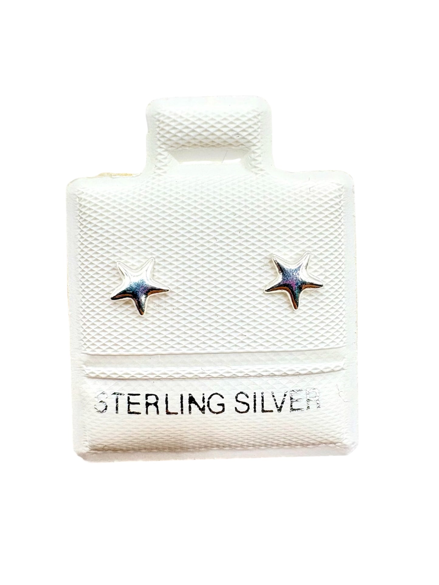 Par Broquel estrella mini Plata 925