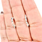 Par de Huggies con picos hecho de Plata 925