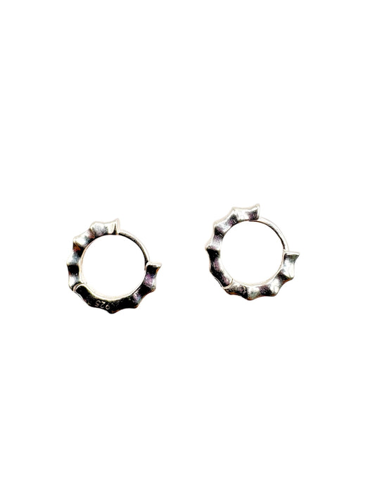 Par de Huggies Eclipse hecho de Plata 925