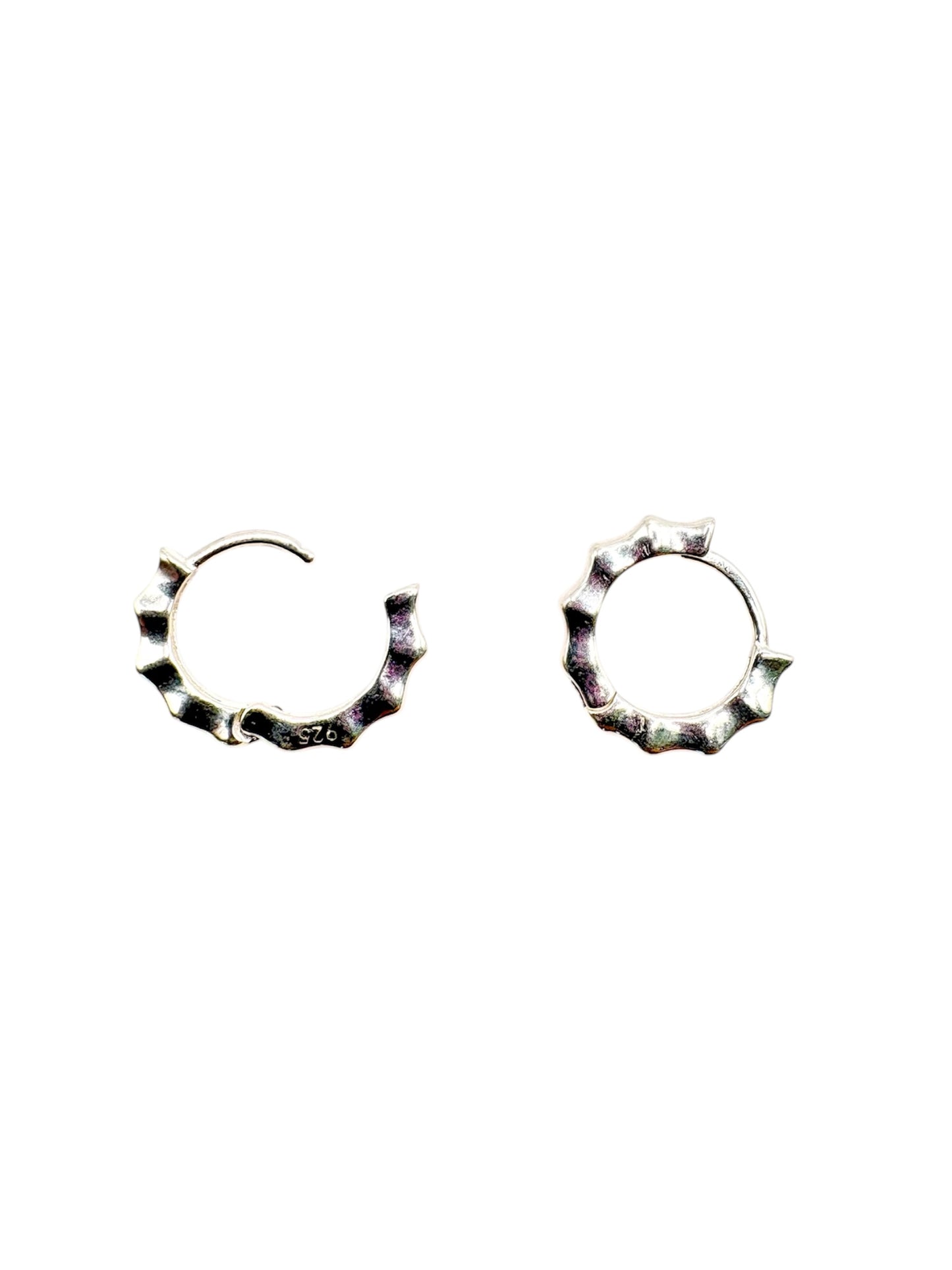 Par de Huggies Eclipse hecho de Plata 925