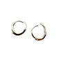 Par de Huggies chunky hechos de plata 925