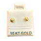 Mi primer Broquel Hongo facetado básico XS Oro 10k dorado