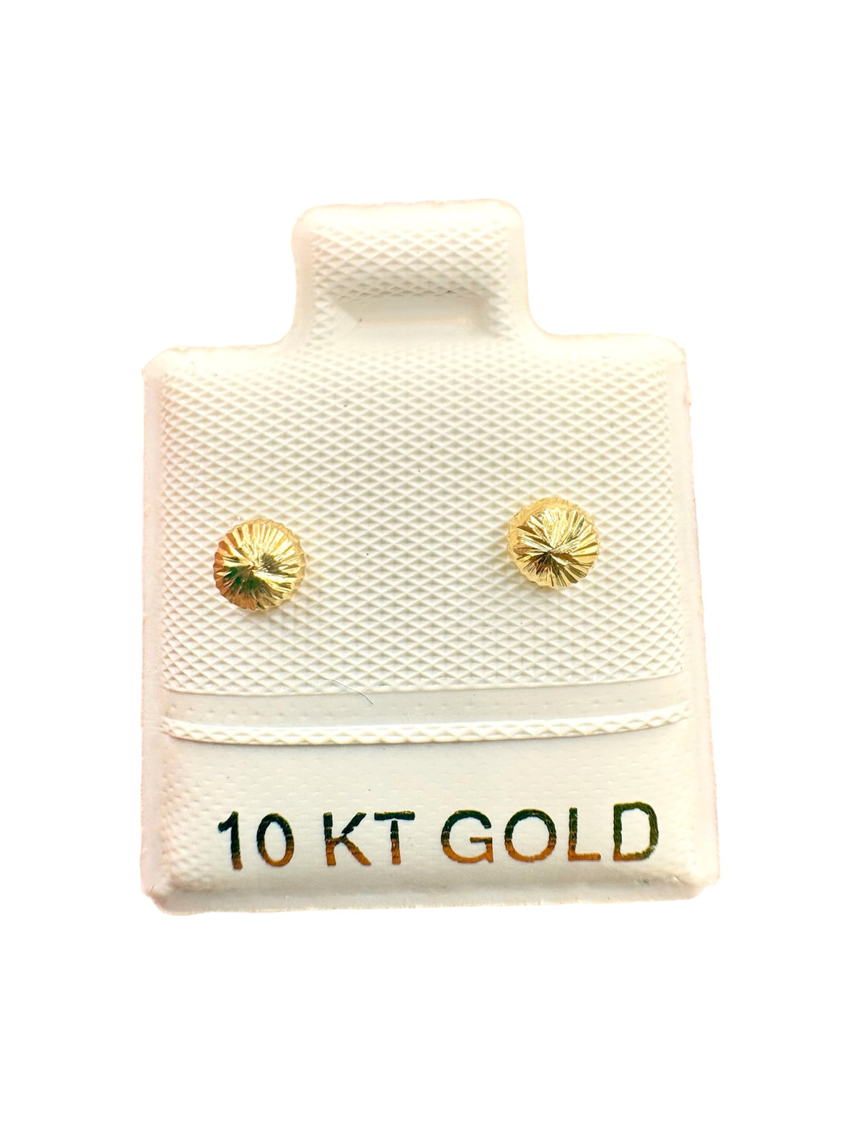 Mi primer Broquel Hongo facetado básico XS Oro 10k dorado