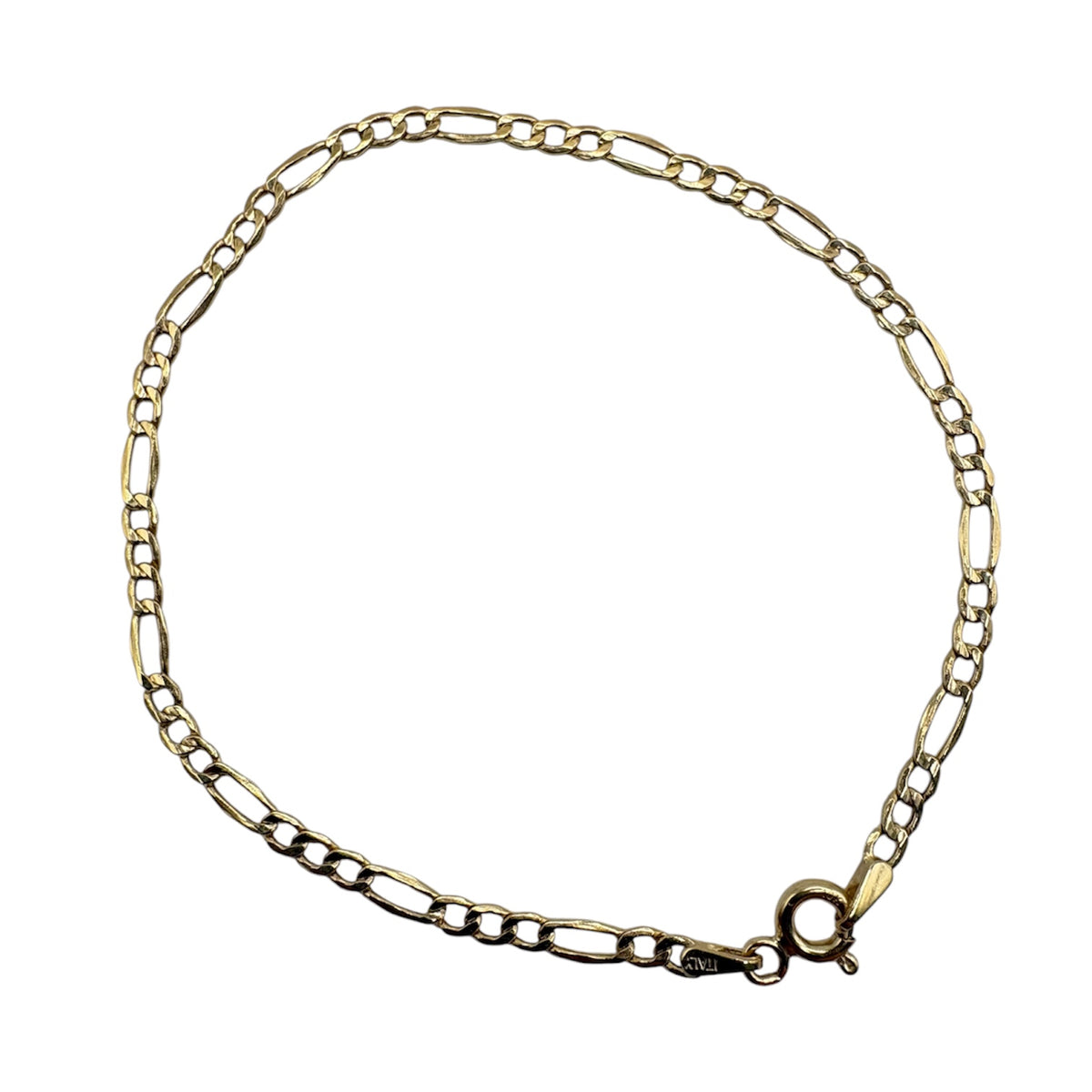 Pulsera ancla abierta hecho de oro 10K