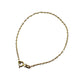 Pulsera estilo eslabones plano entrelazado hecho de oro 10K