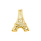 Par de Broquel Paris Torre Eiffel oro de 10k DORADO