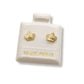 Par de Broquel corona princess mini oro 10k