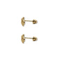 Par de Broquel corona princess mini oro 10k