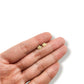 Par de Broquel corona princess mini oro 10k