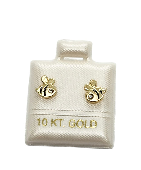 Broquel abejorro oro 10k DORADO