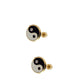 Par de Broquel yinyan esmalte oro 10k DORADO