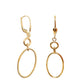 Aretes en forma de círculos tipo cadena