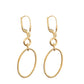 Aretes en forma de círculos tipo cadena