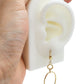 Aretes en forma de círculos tipo cadena