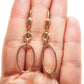 Aretes en forma de círculos tipo cadena
