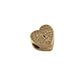 Dije corazon con piedras ORO 10K
