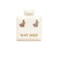 Par o Pieza de Broquel Piñata Mexicana Esmalte Oro 10k DORADO