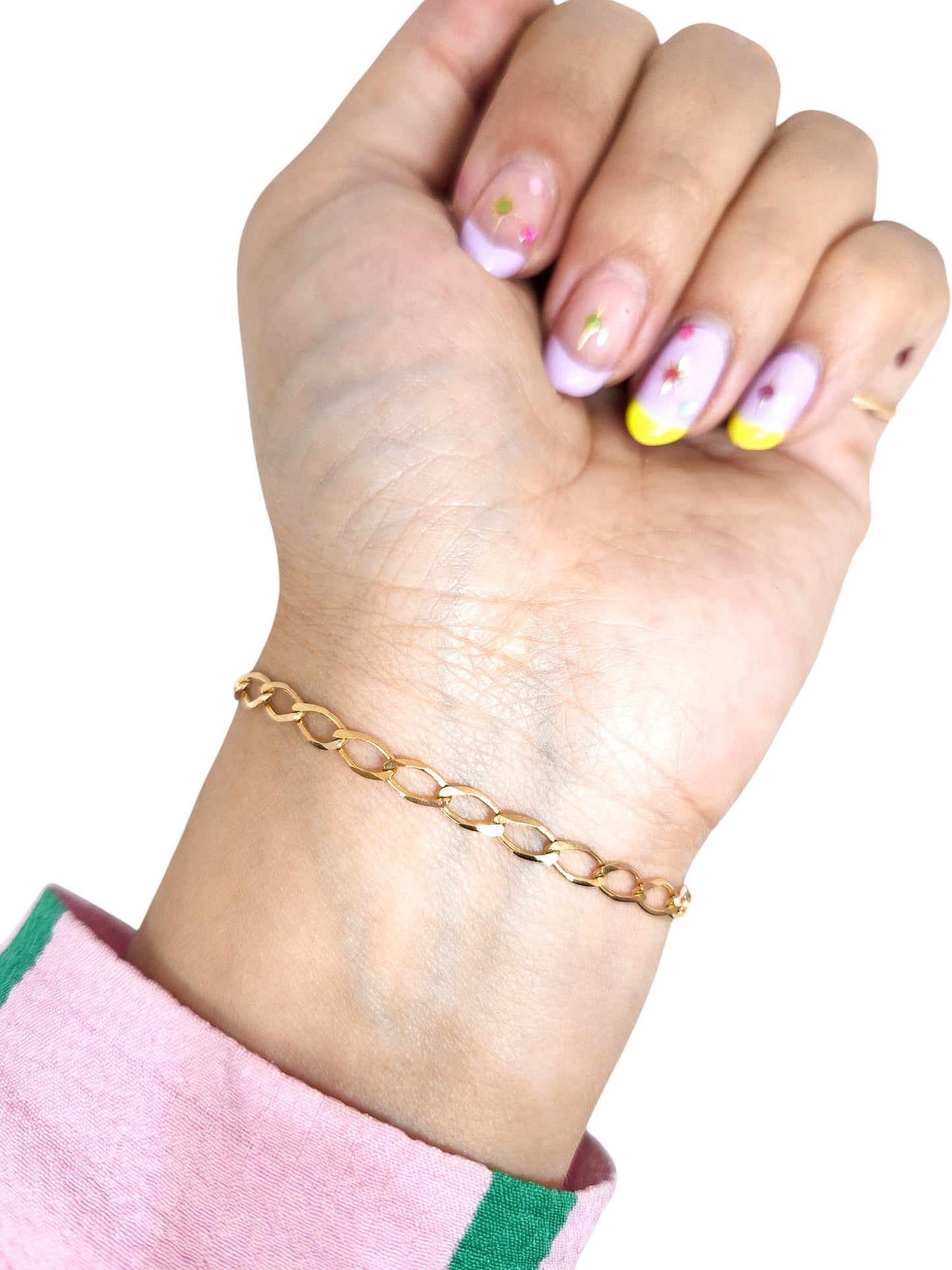 Pulsera eslabones oro 10k