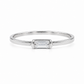 Anillo baguette diamante LAB GROWN 10k PREMIUM