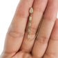 Par o Pieza de arete gota con cadena y piedras Oro de 10k DORADO