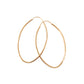 Arracadas oval ultra ligera oro 10k
