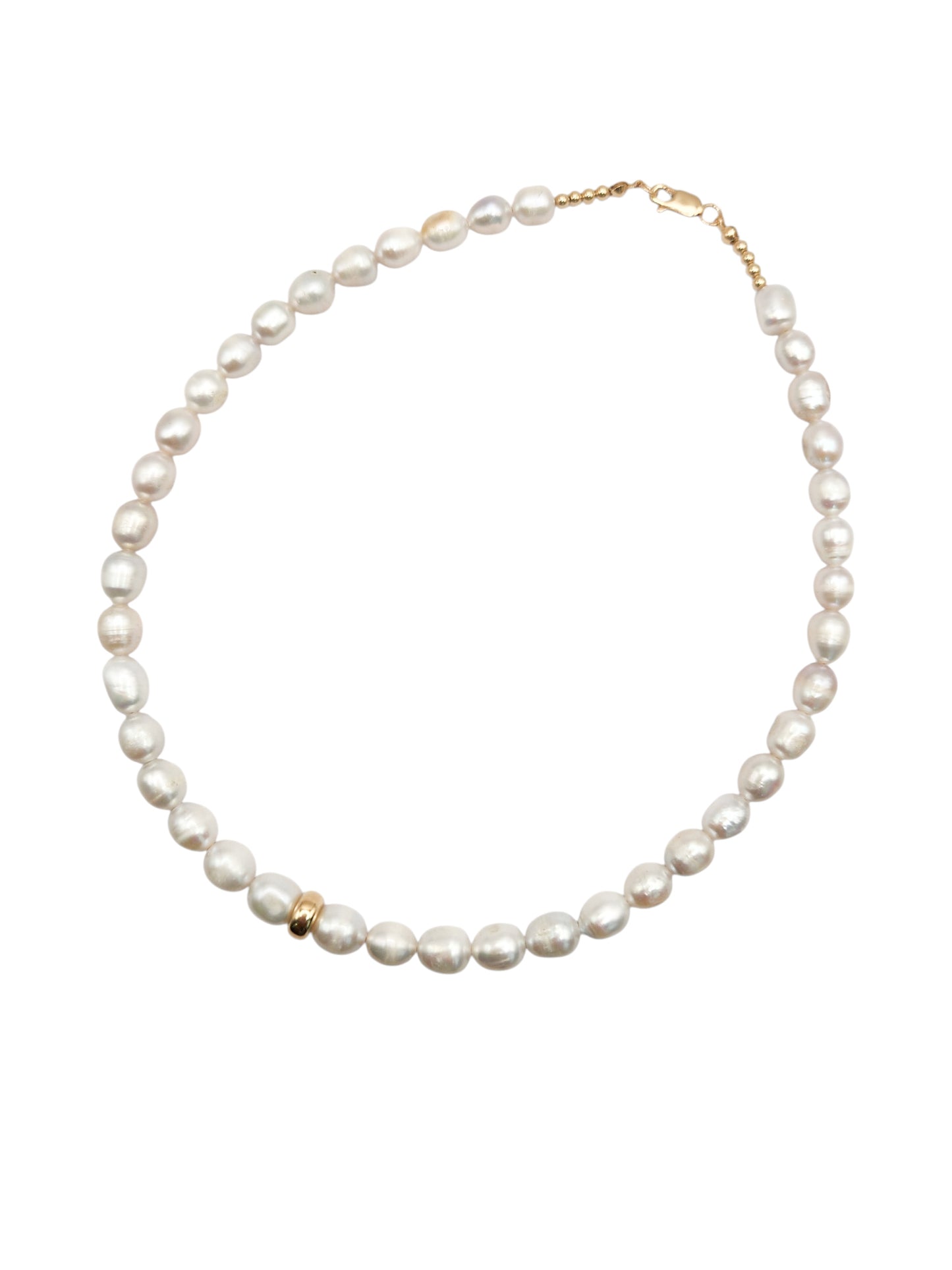 Collar de perlas y bimetal XL