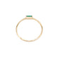 Anillo ESMERALDA NATURAL oro 10k PREMIUM