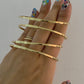 Pulsera tenis de aro oro 10k
