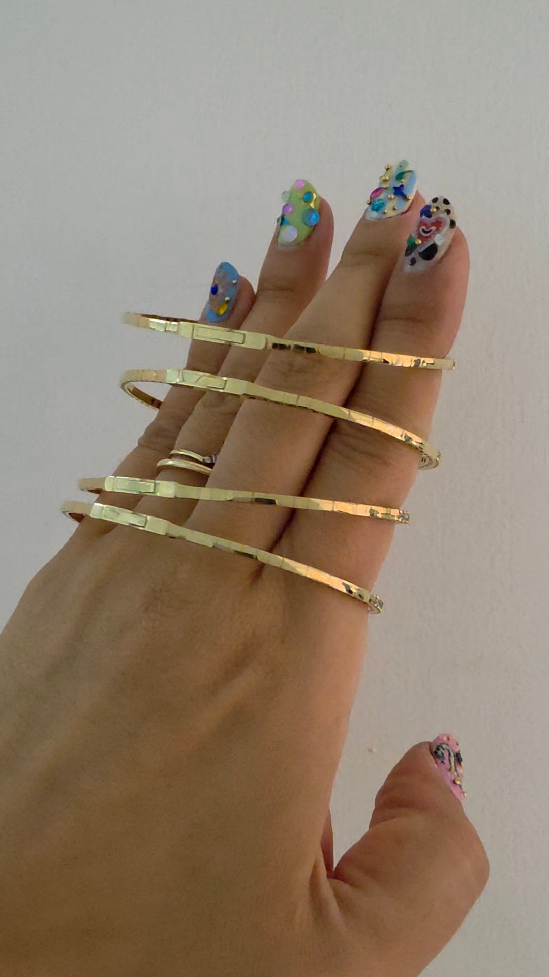 Pulsera tenis de aro oro 10k