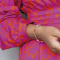 Pulsera ojo turco y bolitas BIMETAL (PLATA Y ORO)
