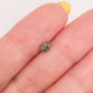 Anillo de diamante natural "Salt and Pepper"solitario oro 10k corte Oval 2