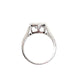 Solitario cuadrado giratorio plata 925 PREMIUM