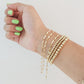 Pulsera semilla de café oro amarillo oro 10k