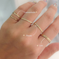 Anillo argolla rayas