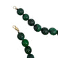 Gargantilla jade con donas y broche de oro 10k